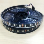 12V DC 16.4Ft Black PCB 5050 IP68 Underwater RGB Flex LED Strip Light