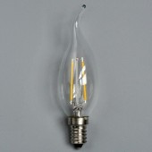 2W E12 E14 Candle Lamp LED Filament Bulb Candelabra Light