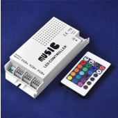 3 Channels Music RGB LED Controller IR Remote 12-24V