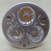 3W MR16 LED Spotlight Lamp 3-LEDs White/Warm White Light Bulb 5Pcs