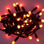 10m 100Leds Bullet Shape LED Red String Lights for Christmas 2Pcs