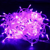 10 Meters 100 LEDs LED String Lights Purple Christmas Light 3Pcs