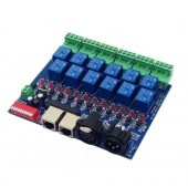 DMX-RELAY-12CH-10A 12ch Relay Switch Dmx512 Controller RJ45 XLR