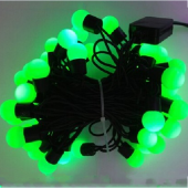 Green Christmas Tree Light 5M 50 LEDs Ball Shaped Fairy Lights