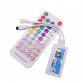 SP611E Pixel Strip LED Controller Bluetooth Music App IR Remote Control DC5V-24V