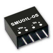 SMU01 1W Mean Well Unregulated Single Output Converter Power Supply 3Pcs