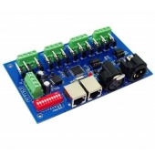 WS-DMX-12CH 12v 12 Channel 4 Groups With XLR RJ45 Dmx512 Decoder